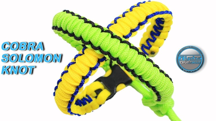 How to Make a Paracord Bracelet Cobra Knot Solomon Weave Paracord and Microcord combined