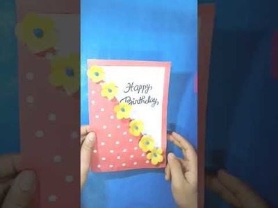How to make Birthday card. diy Birthday greeting card | #shorts
