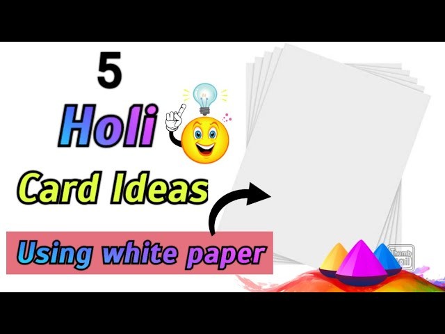How to make Holi card | Holi Card | Holi Greeting Card | Holi Card Making ideas | Happy Holi Card