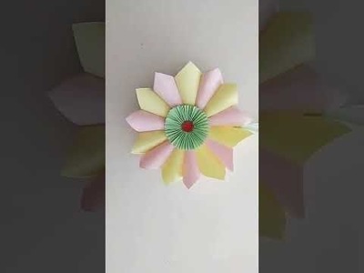 Paper Flowers Craft | Wall Hanging | Handmade #shorts  #youtubeshorts #handmadegift #papercraft