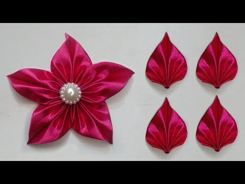 Satin Ribbon Flowers | How to Make Ribbon Flowers | Amazing Ribbon Art