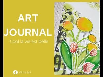 SCRAPBOOKING | ART JOURNAL | Dies cut aquarelle