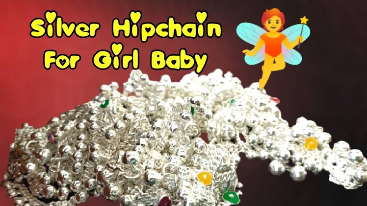 Silver Hipchain For Girl Baby With Weight & Price | Velli Kodi