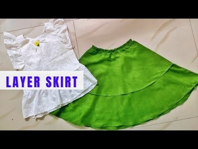 Umbrella Cut Double Layer Baby Skirt Cutting and Stitching in Malayalam @SEWING TIME