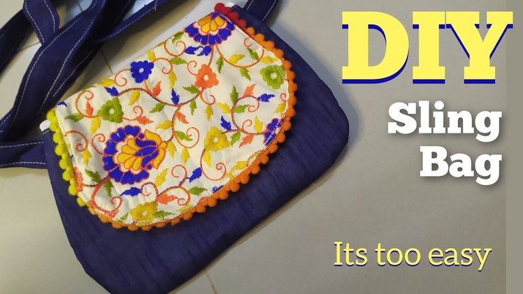 WOW!! Very beautiful ladies sling bag cutting and stitching | sling bags making at home #slingabg
