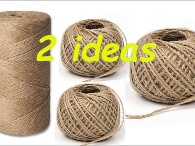 2 IDEAS from jute for EASTER with your own hands.CRAFTS FOR EASTER.