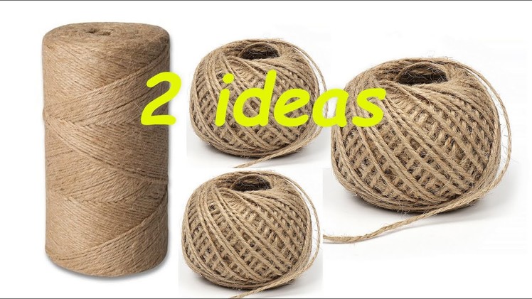 2 IDEAS from jute for EASTER with your own hands.CRAFTS FOR EASTER.