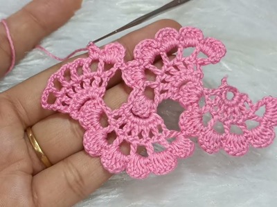 Crochet Beautiful Border Lace pattern, Crochet Attractive Lace Design @ARBINA'S COLOURFUL THREADS