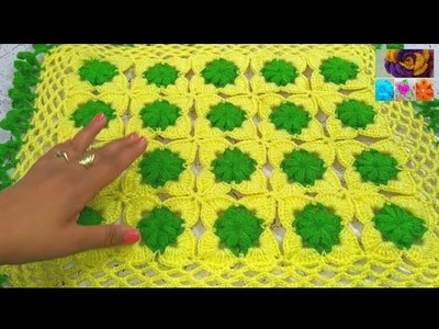Crochet Tablemat.Table cover (English Subtitles)
