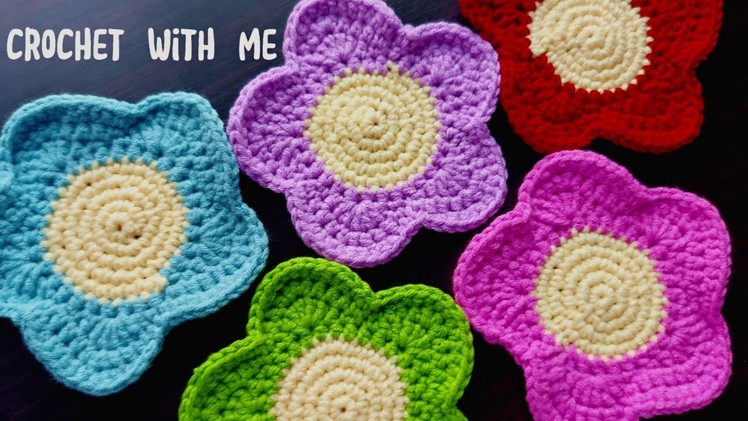 Crochet with me: flower coasters????