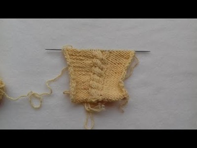 Cum se tricotează o torsadă din 8 ochiuri spre stânga | How to knit  an 8 cable stitches to the left