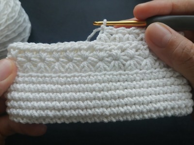 DIY​ crochet crossbody bag - Star stitch - Step by step