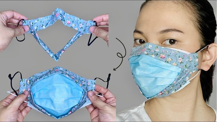 EASY DIY!! No Fog on Glasses and No Gap Face Mask Fabric Bracket