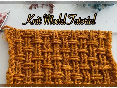 Easy #Knitting Model Tutorial. #mügeanlı için şahane atkı modeli