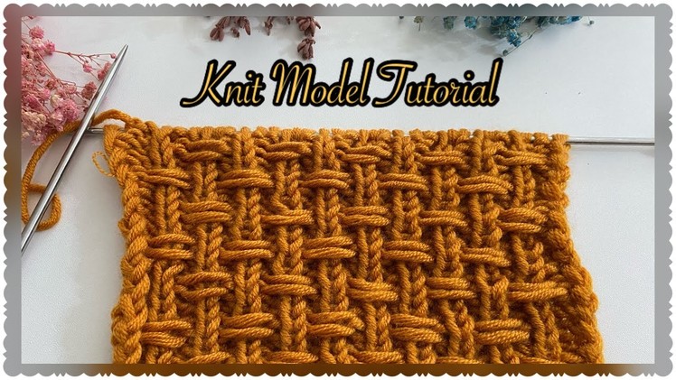 Easy #Knitting Model Tutorial. #mügeanlı için şahane atkı modeli