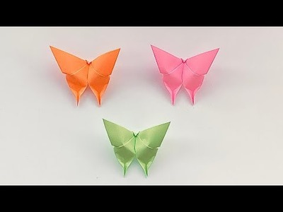 Easy Origami Butterfly. Paper Butterfly. DIY