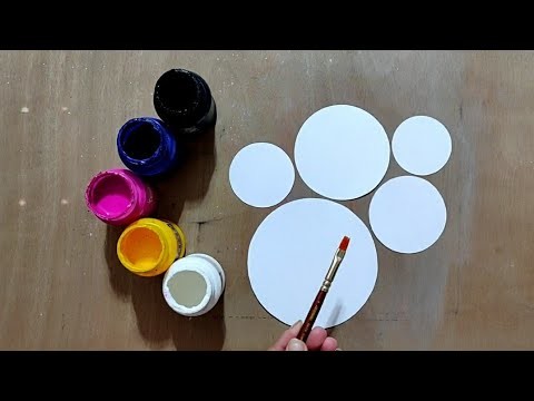 Easy Painting. Colourful Painting Ideas for Beginners. Poster Colour