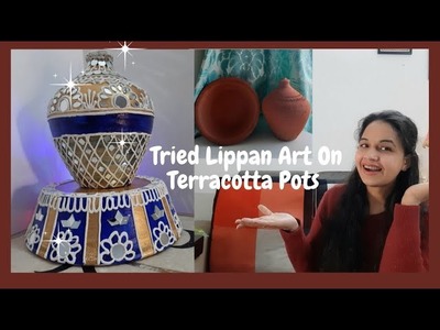 Easy Pot Painting Idea. Home Decor Idea. DIY Pot Painting. Easy Terracotta Pot Painting