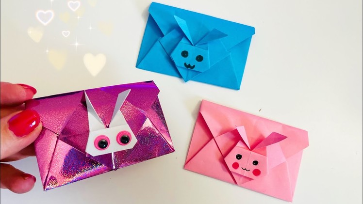 Enveloppe lapin en papier ???? Rabbit Envelopes ????✉️ DIY Tuto