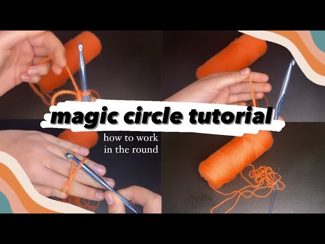 How to crochet a MAGIC RING. how to work in the round for beginners