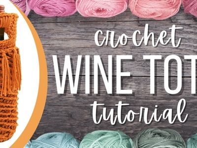 How to Crochet a Wine Tote - Crochet Bottle Tote and Koozie