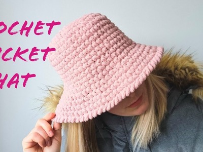 How to Crochet  EASIEST AND FASTEST BUCKET HAT EVER!!!!. for Beginners PRADA DESINER INSPIRED