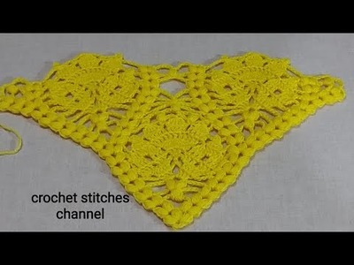 How to crochet tulip shawl ????step by step