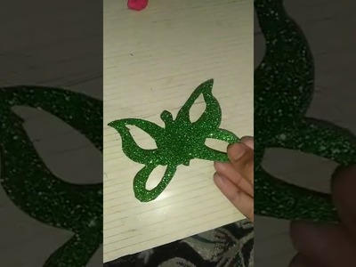 How to make a glitter sheet butterfly ????###idea