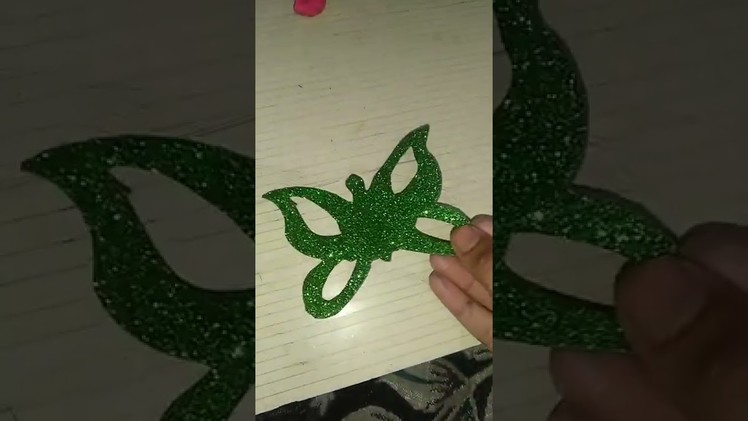 How to make a glitter sheet butterfly ????###idea