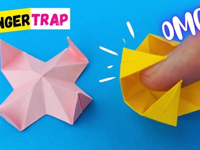 How to make DIY origami FINGER TRAP_paper finger trap_origami fidget toy