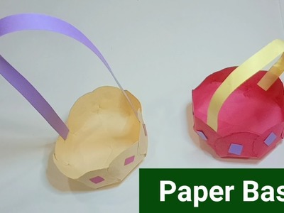 How To Make Easy Paper Basket | DIY Origami Basket | EASY CRAFT FOR KIDS (Paper Craft Ideas)
