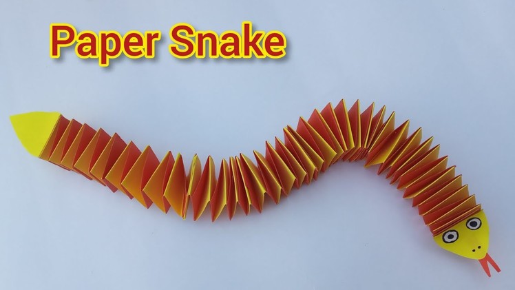 How To Make Easy Paper Snake | Origami Snake | Paper Snake | Moving Paper Toys | Paper Craft