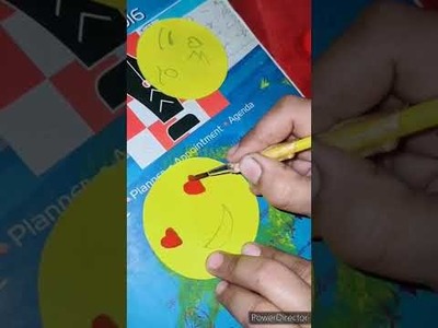 How to make emojis at home|| DIY emojis with paper|| paper craft #shorts #craft #ytshorts