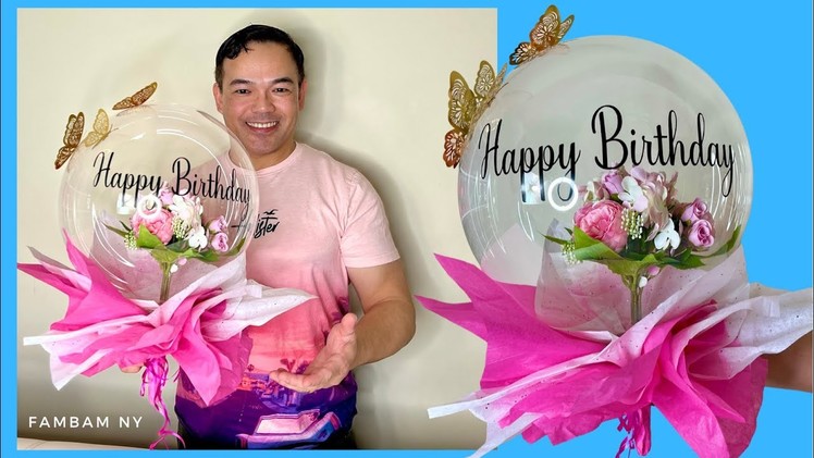 How to put the flower inside the Bobo Balloon (Flower inside Bobo Balloon)