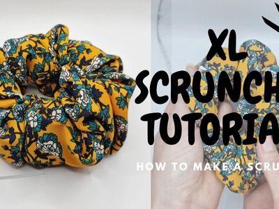 How to sew an oversized scrunchie | XL Scrunchie Tutorial #DIY