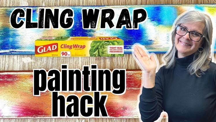 How To Use Cling Wrap With Paint For A Unique Effect