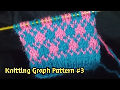 Knitting Graph Pattern #3 | Easy knitting design | easy Graph pattern