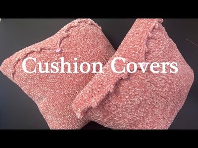 Knitting Velvet Cushion Covers