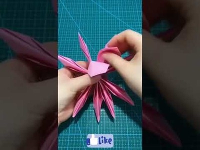 Lotus Paper Flower Making Tutorial Easy | DIY Craft #Shorts