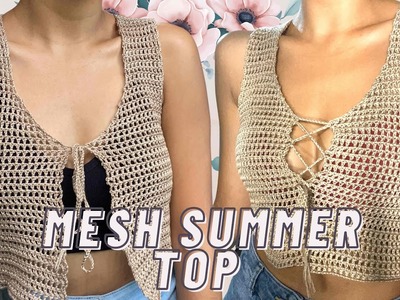Mesh Summe Top Crochet | Alyssa Crochet