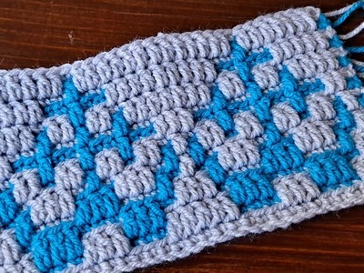 Mosaic Crochet Pattern # 44 - Anchor - Multiple of 14 + 4 - Flat or In the Round - Left & Right Hand