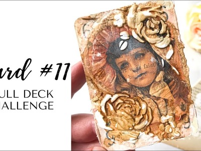 My Card #11 for the @ShanoukiArt  #fulldeckchallenge | image transfer process video