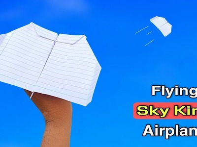 New sky king plane, flying sky airplane, best flying sky plane, origami plane, how to make boomrange