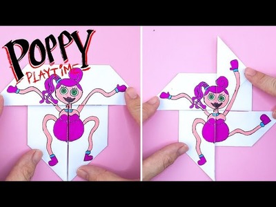 Poppy Playtime Mommy Long Legs Moving Paper Crafts | Origami Poppy Playtime