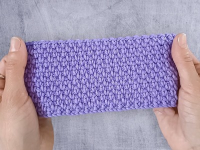 Punto Granito all'Uncinetto | How to Crochet Granite Stitch (Moss Stitch) - English Subtitles
