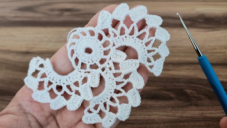 Super easy beautiful flower crochet motif knitting * Ganchillo súper fácil