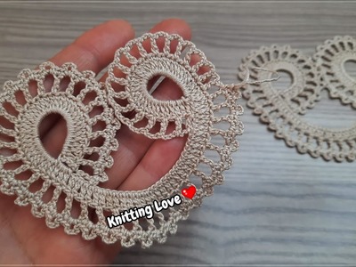 SUPER Very Beautiful Heart Crochet Pattern Knitting Online Tutorial for beginners Tığ işi örgü 2022