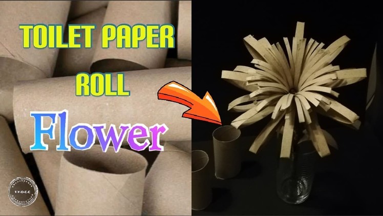 TOILET PAPER.PAPER TOWEL TUBE FLOWER | SPRING CRAFTS | ♻️RECYCLING DIY SERIES♻️