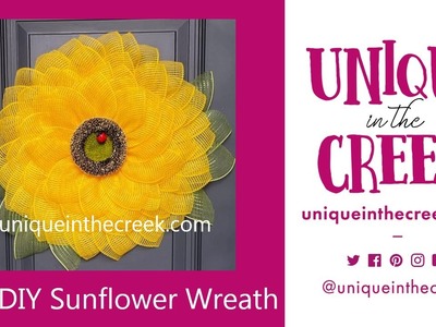 UITC™ How to Make a Basic Sunflower Wreath | Easy DIY Flower Wreath | Large Board | Live Replay