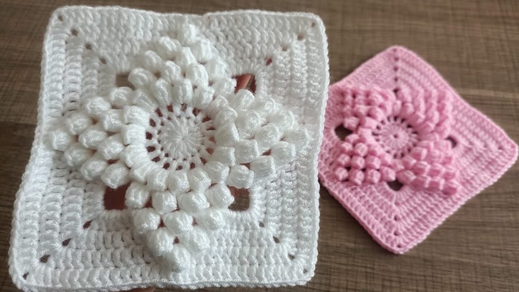 Very beautiful flashy crochet baby blanket throw pillow motif.Çok şık bebek battaniye kırlent motifi